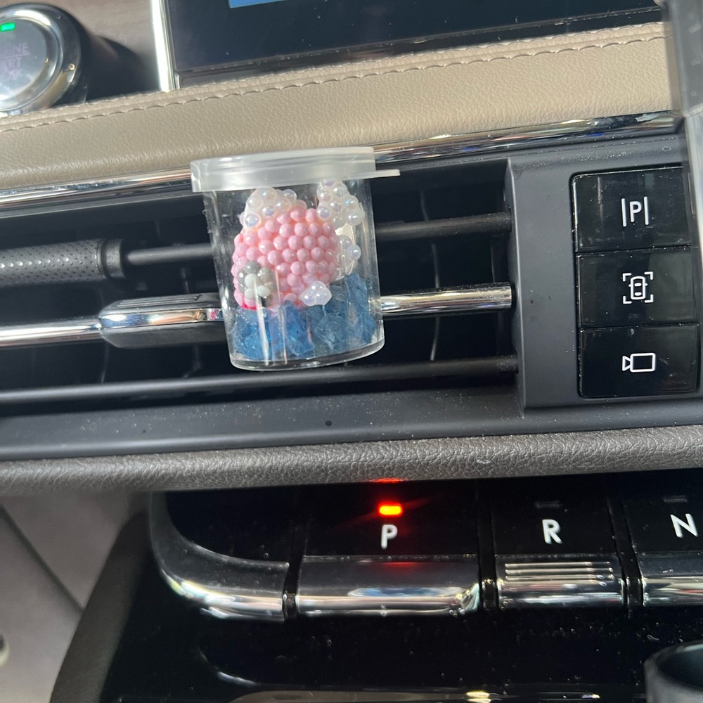 Pink and Blue Car Air Freshener